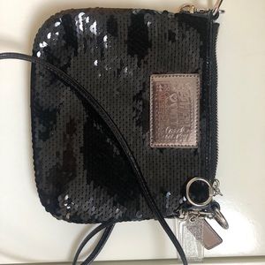 Coach poppy sequin crossbody purse